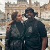 Liesl Laurie and Musa Mthombeni loved up in Rome, Italy (Photos)